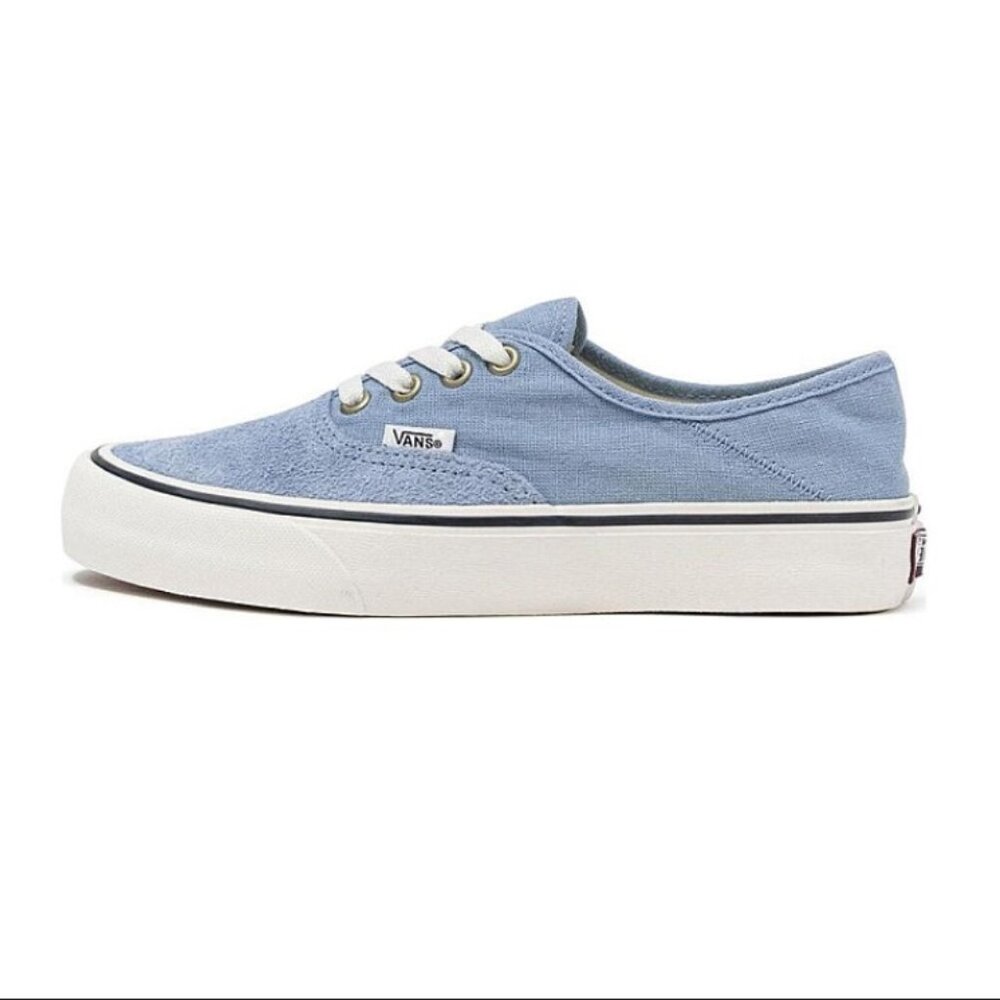 Vans 🟣 GUC Size 7 Blue Denim Lace Up Shoes